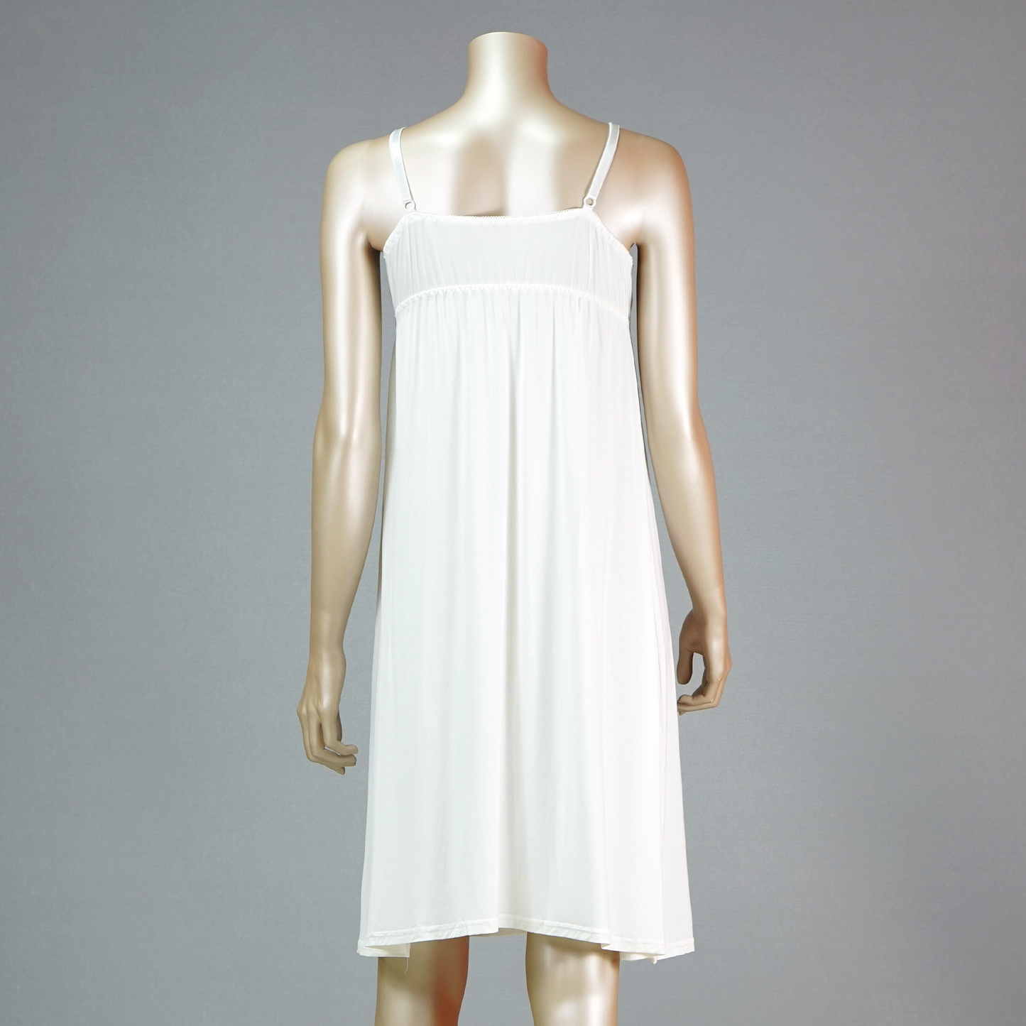 Front Lace Cami Nightdress with Mesh Belted Robe