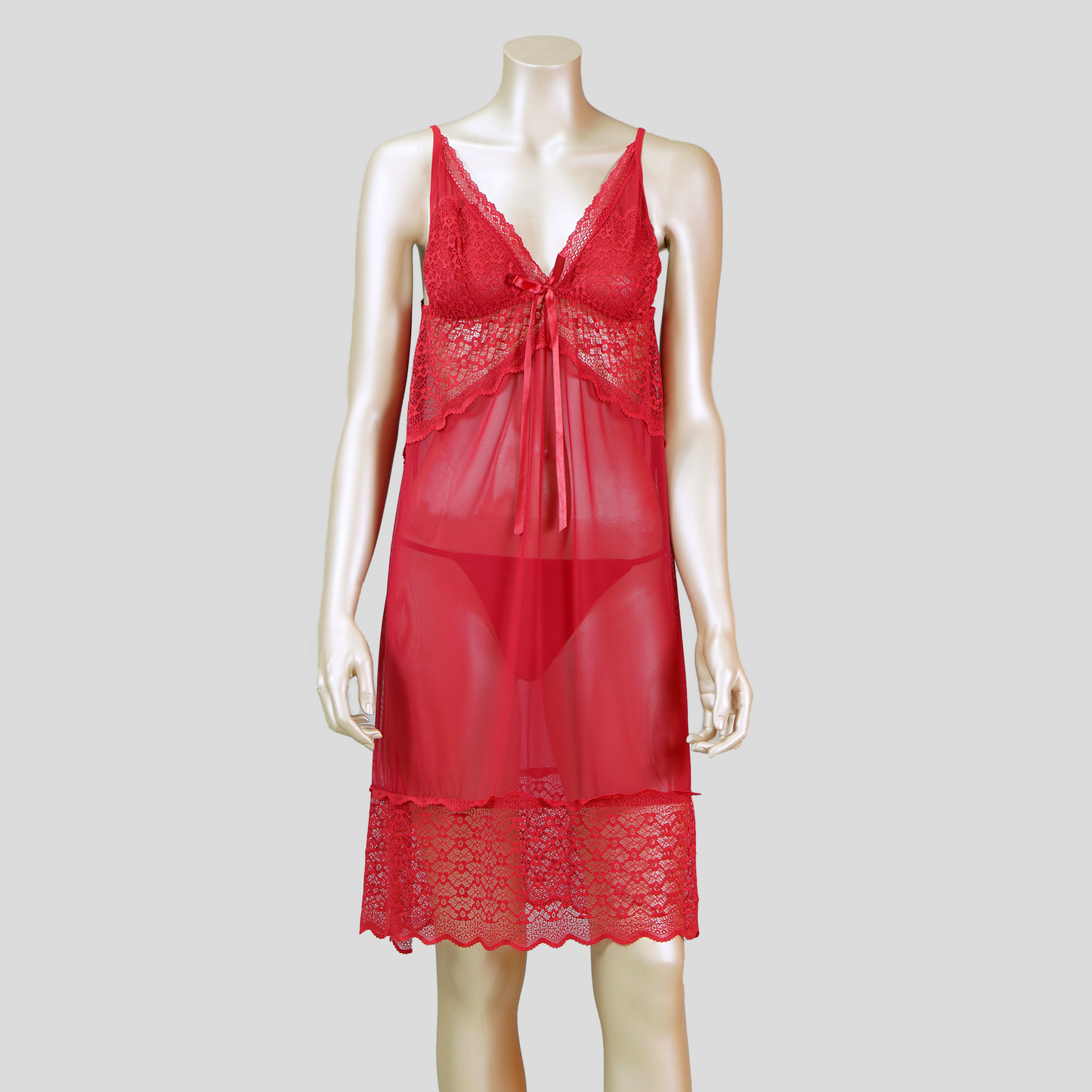 Sexy Sheer Chemise with Matching Thong
