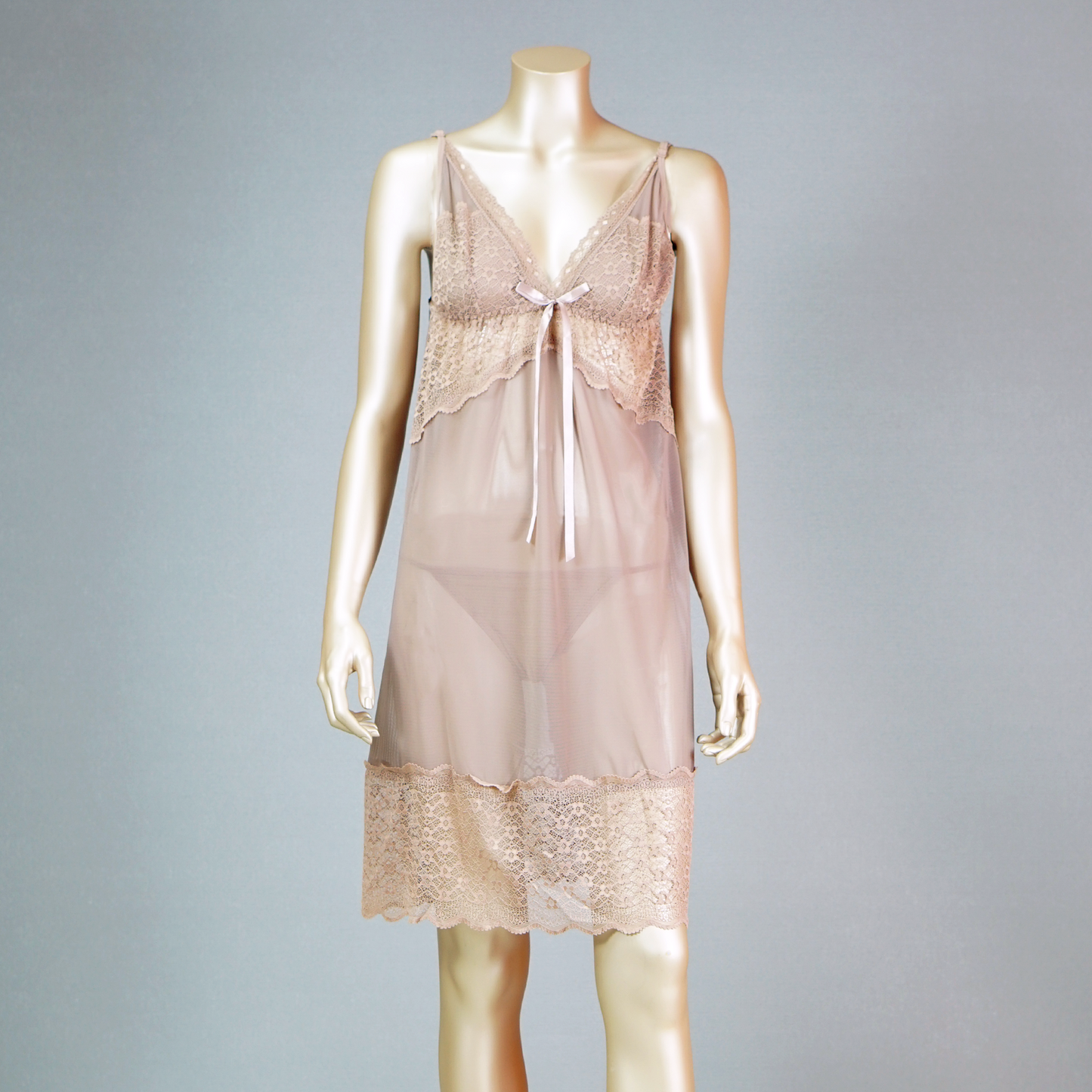 Sexy Sheer Chemise with Matching Thong