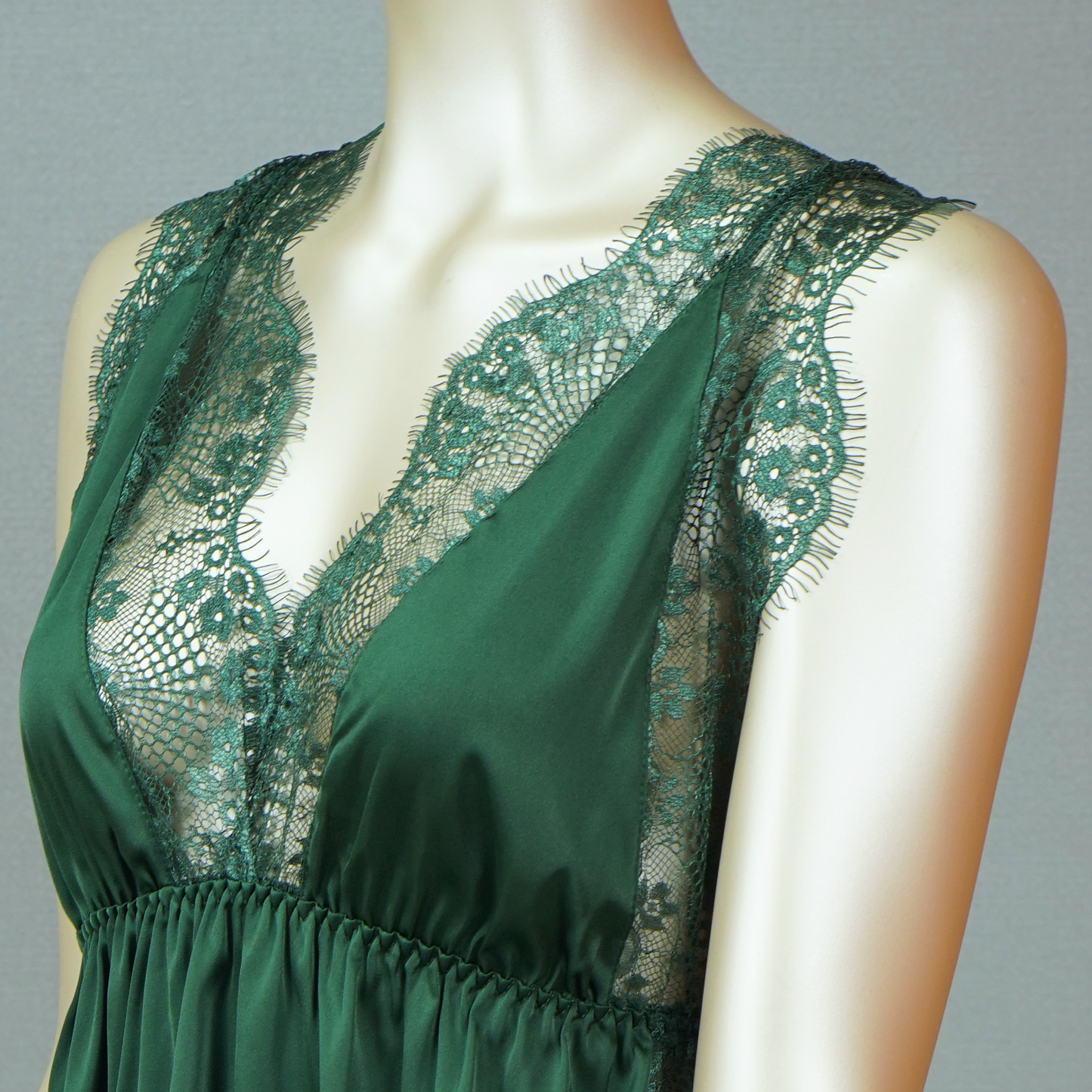 Babydoll Criss Cross Back Satin Nightdress