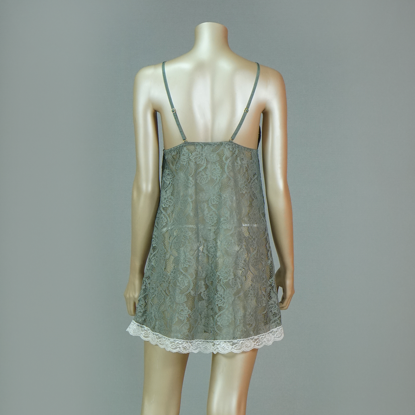 Floral Lace Front Bow Sexy Nightdress with Short Sleeve Robe
