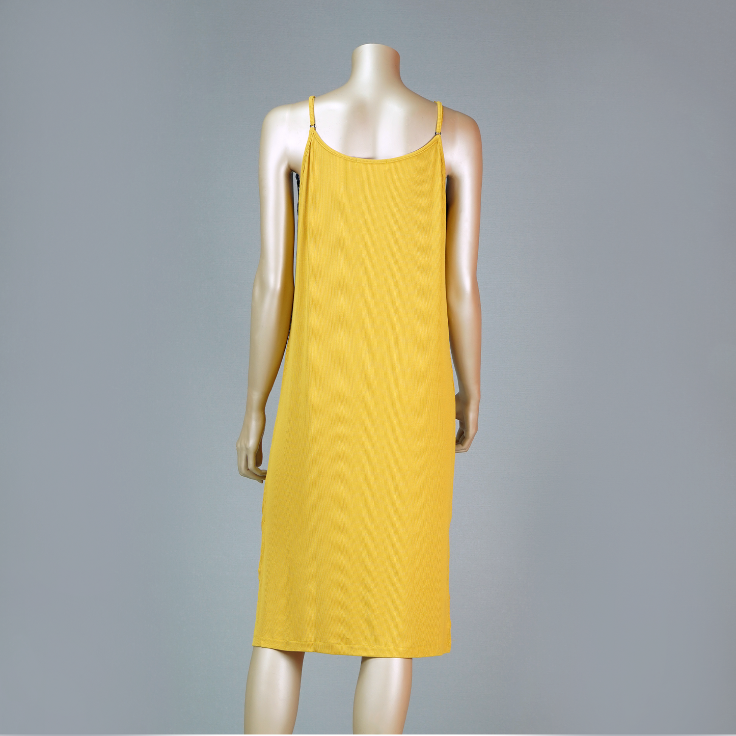 Lace Front Nightdress with Side Slit