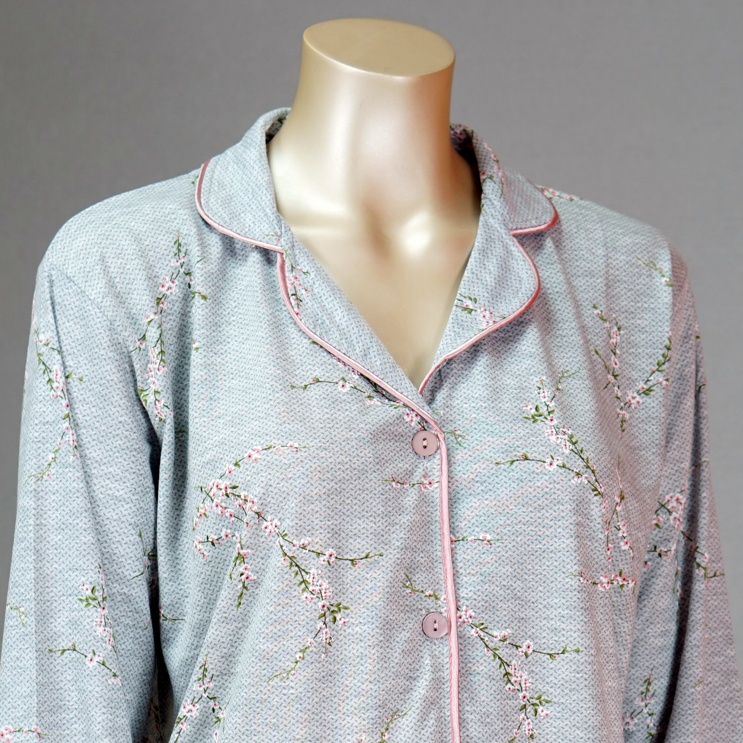Floral Printed Long Sleeve Top & Pants PJ Set