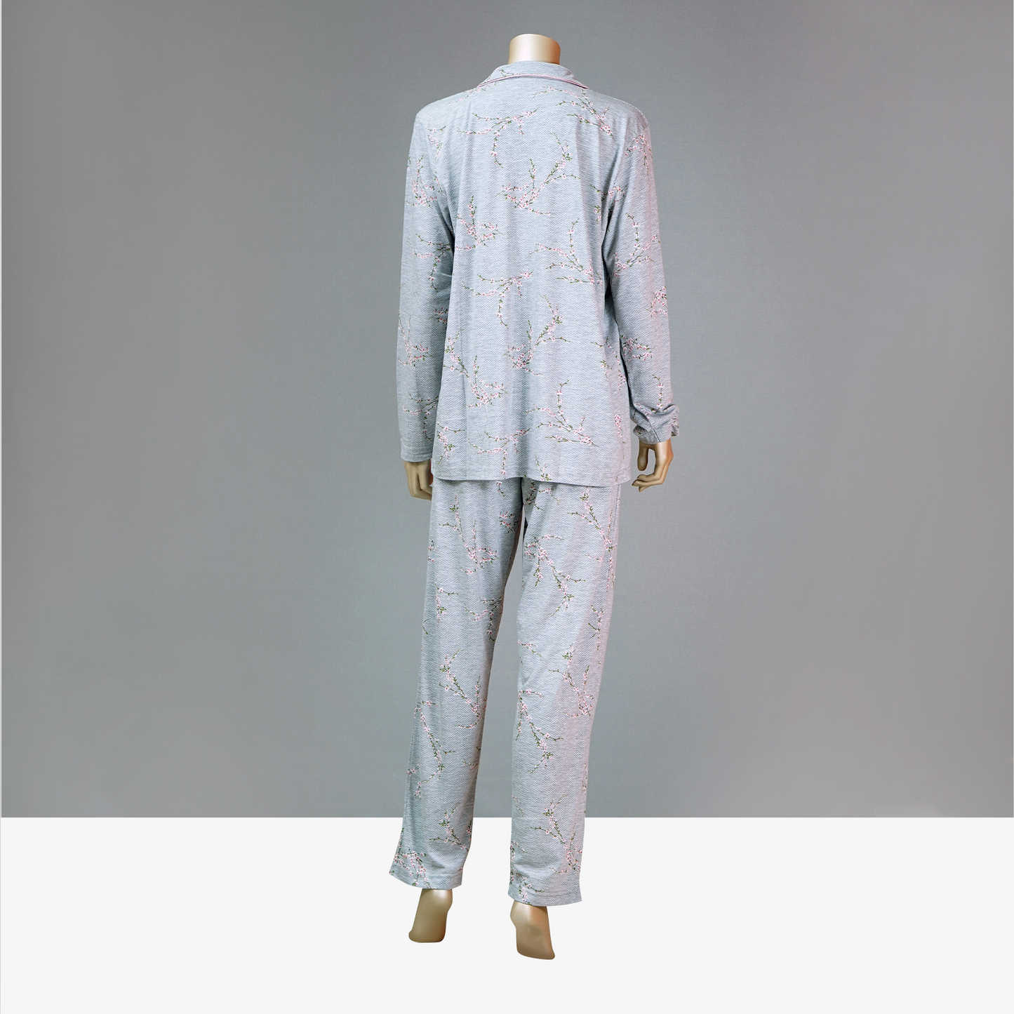 Floral Printed Long Sleeve Top & Pants PJ Set