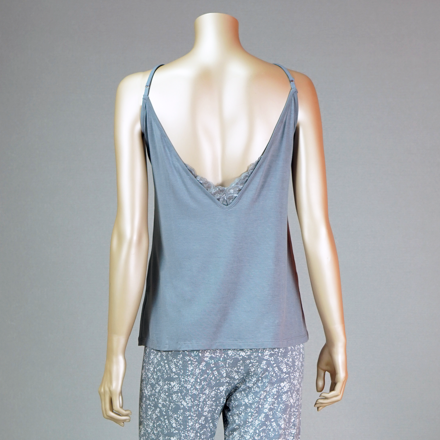 Cami Top & Floral Pants With Floral Robe