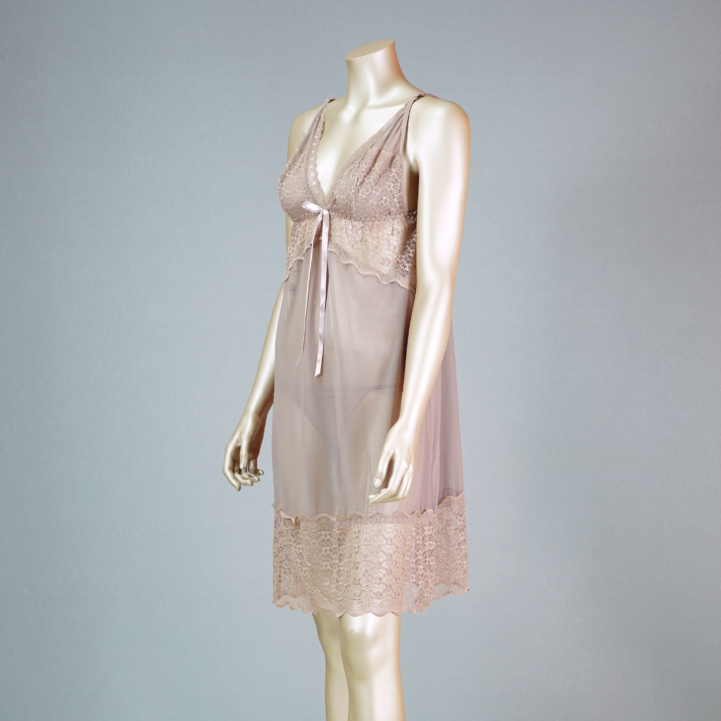 Sexy Sheer Chemise with Matching Thong
