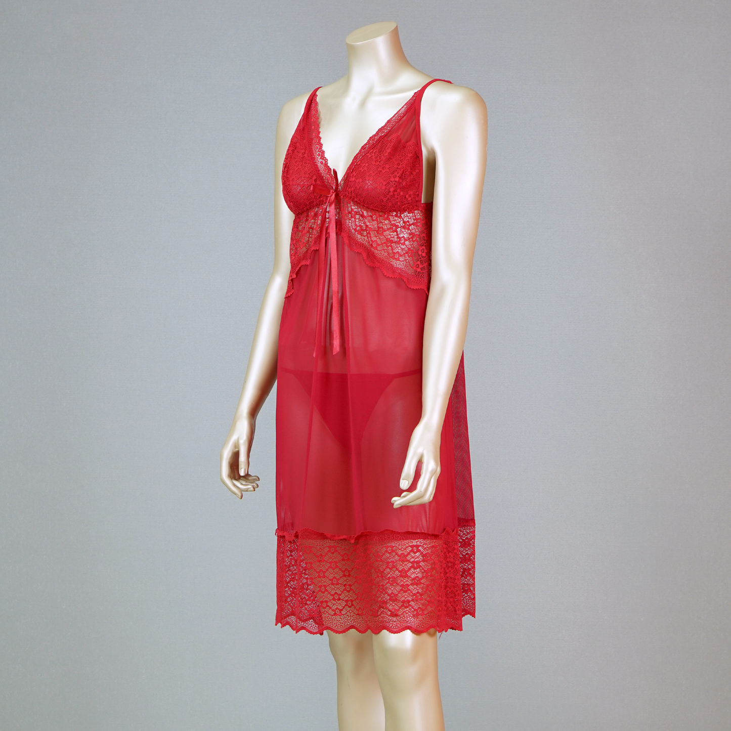 Sexy Sheer Chemise with Matching Thong