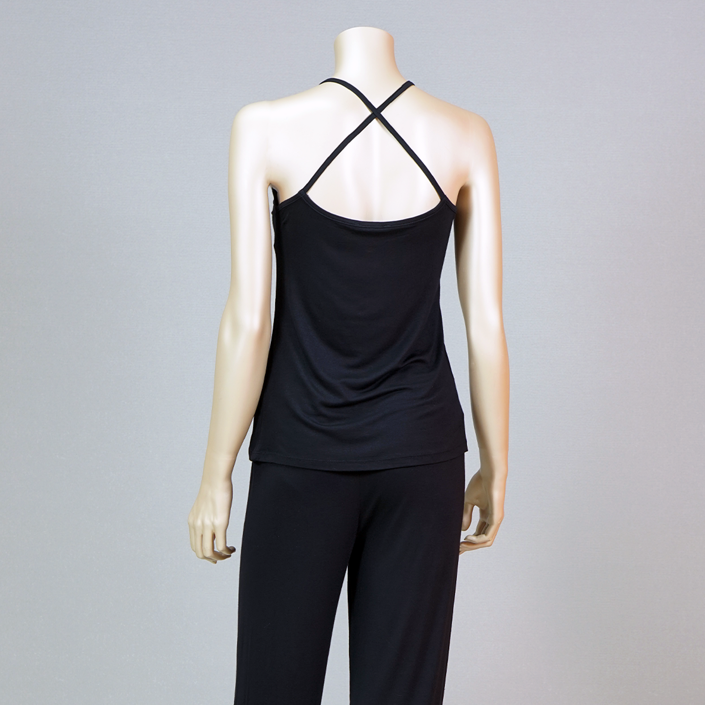 Criss-Cross Cami Top & Pants with Printed Leopard Robe
