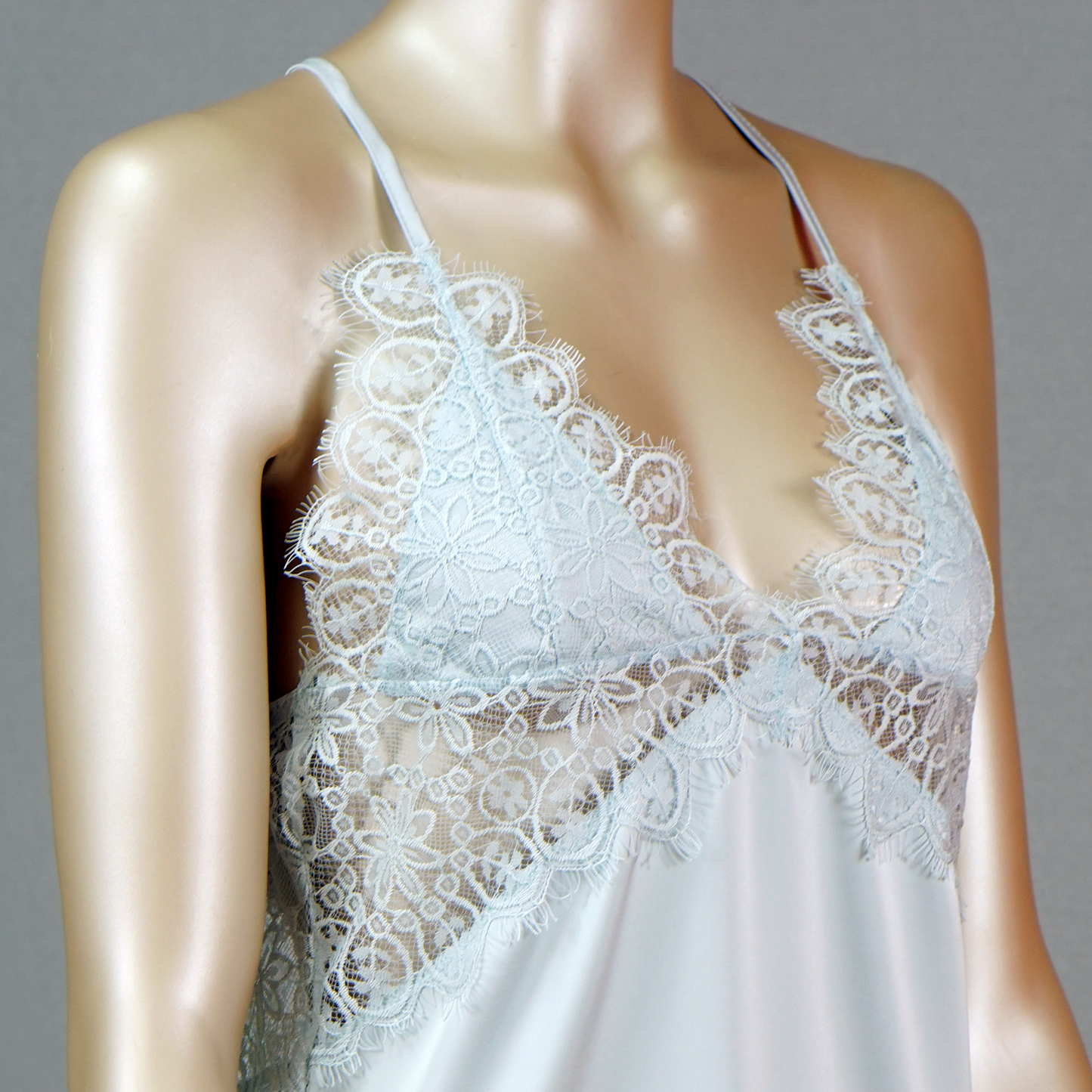 Cami Floral Top Asymmetrical Hem Nightdress with Thong